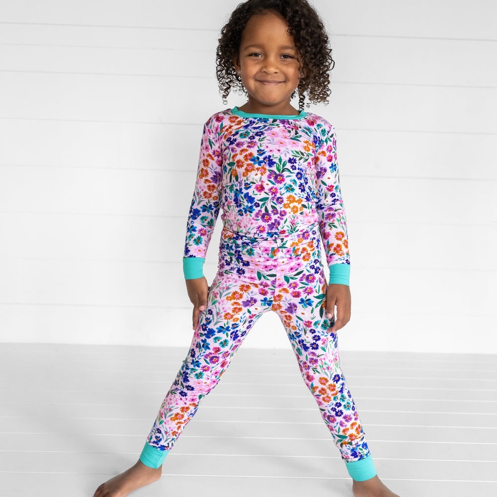 NWT Little Sleepies Sweet appear two piece floral pajamas - 5/6
